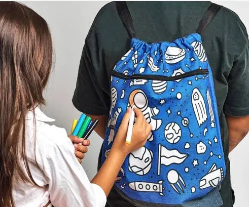 Astronaut Drawstring Bag