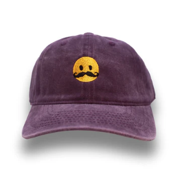 Mustache Smiley	Purple 