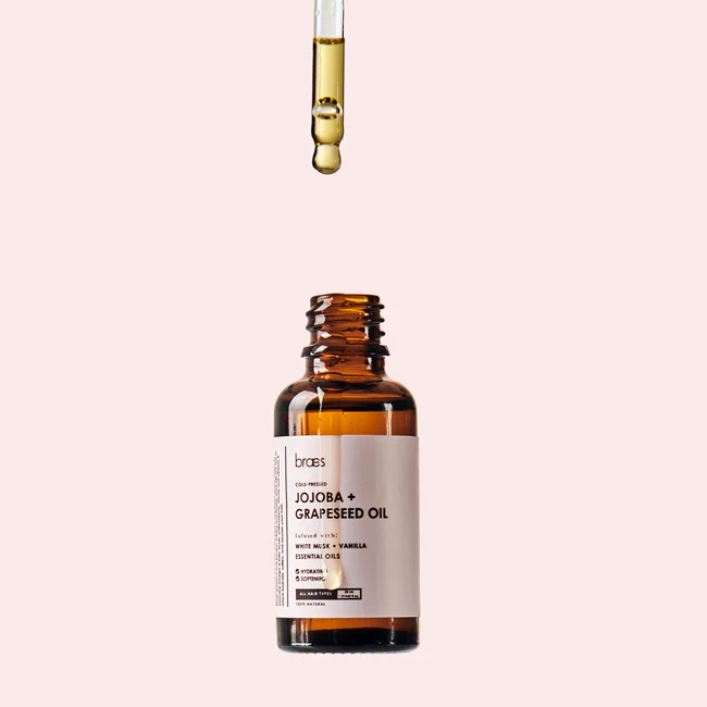 COLD-PRESSED JOJOBA + GRAPESEED OIL 