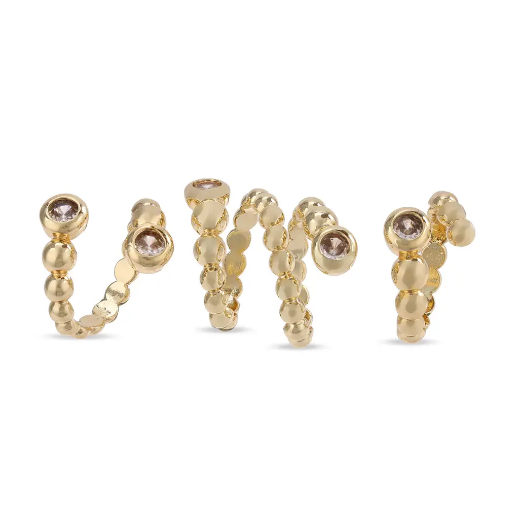Rings	Bubble Set	Gold 