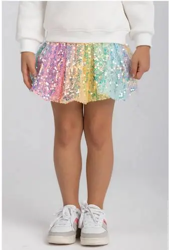 Skirt	SK-GR-AW25-01-MC Pastel party sequin balloon skirt 