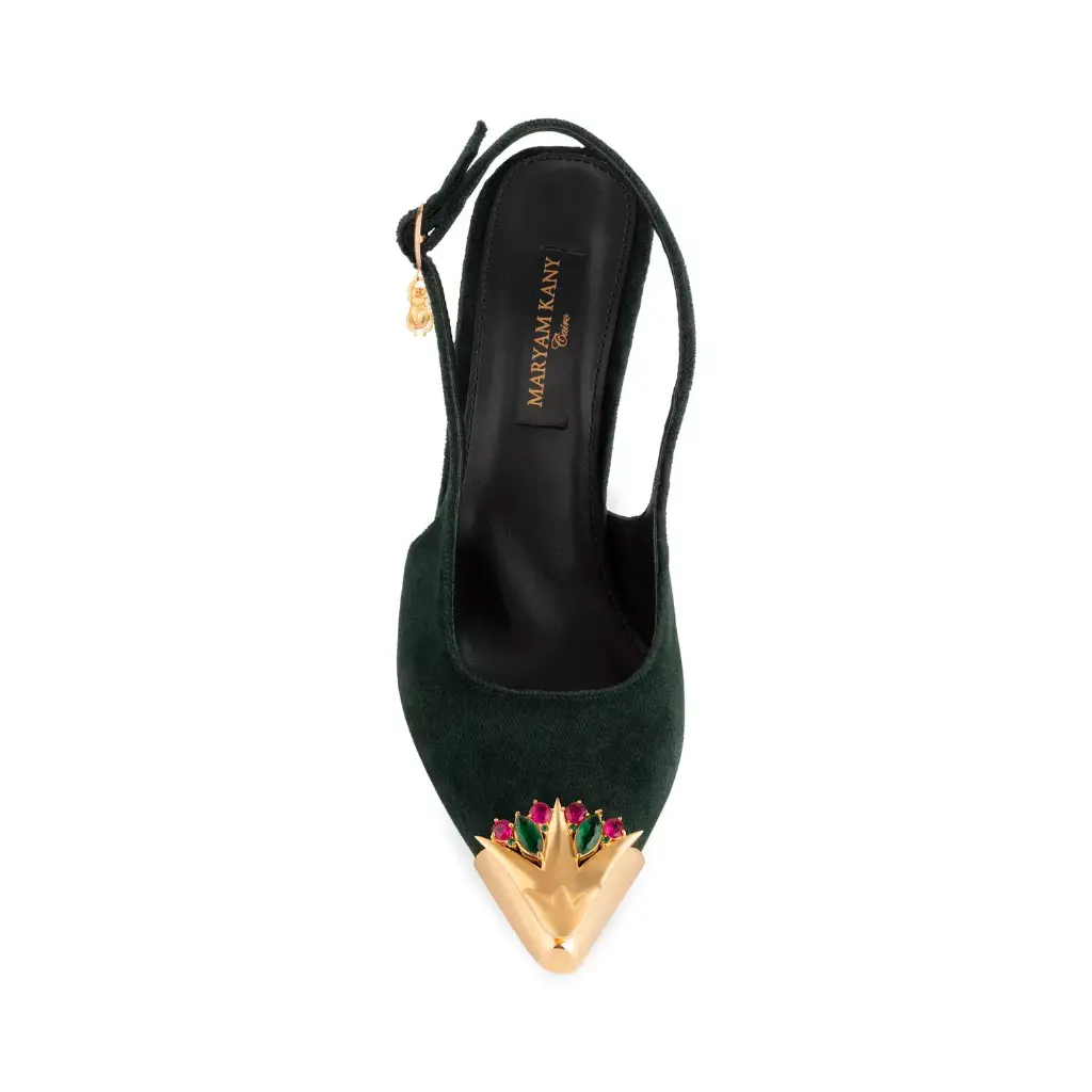 Slingback  #2 Nefertiti Green 