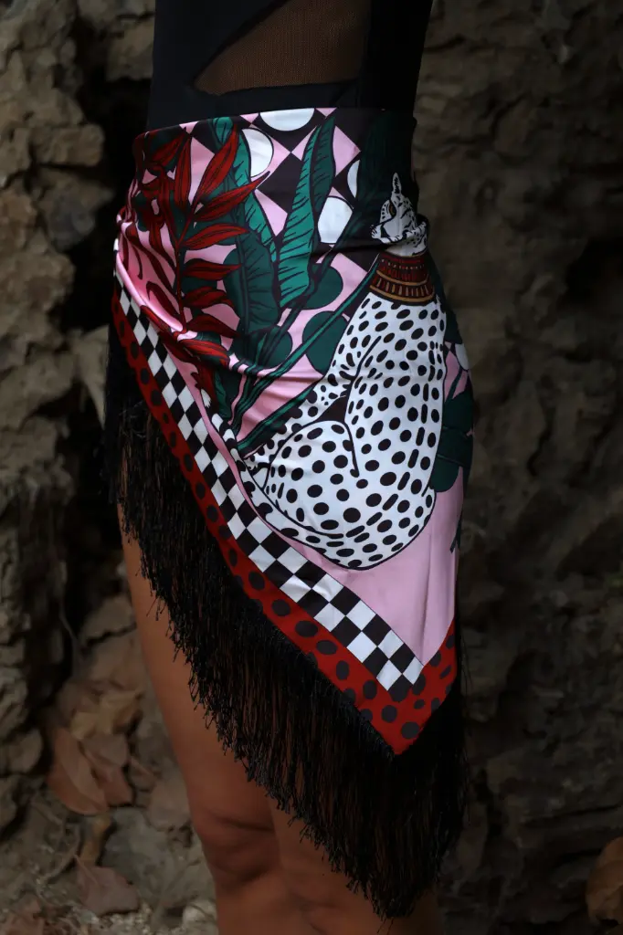 Moon Cheetah			Fringe Cover Up 
