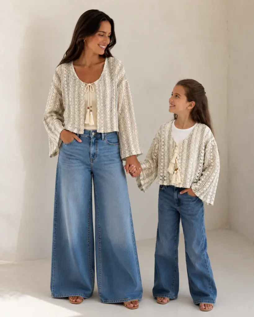 crochet net cardigan