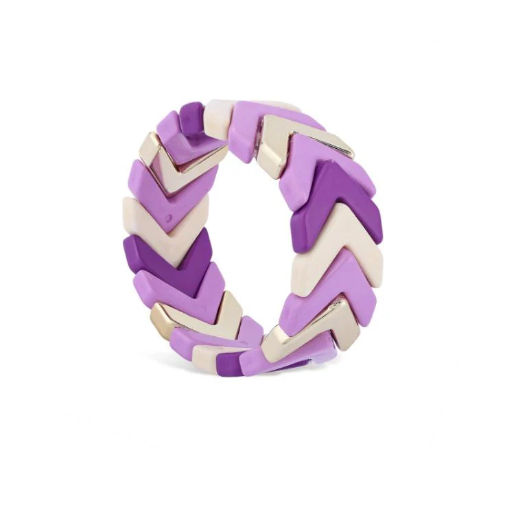 Trend Purple Bracelet	Purple & White 