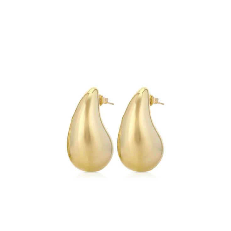 Teardrop Earrings Gold	Gold 