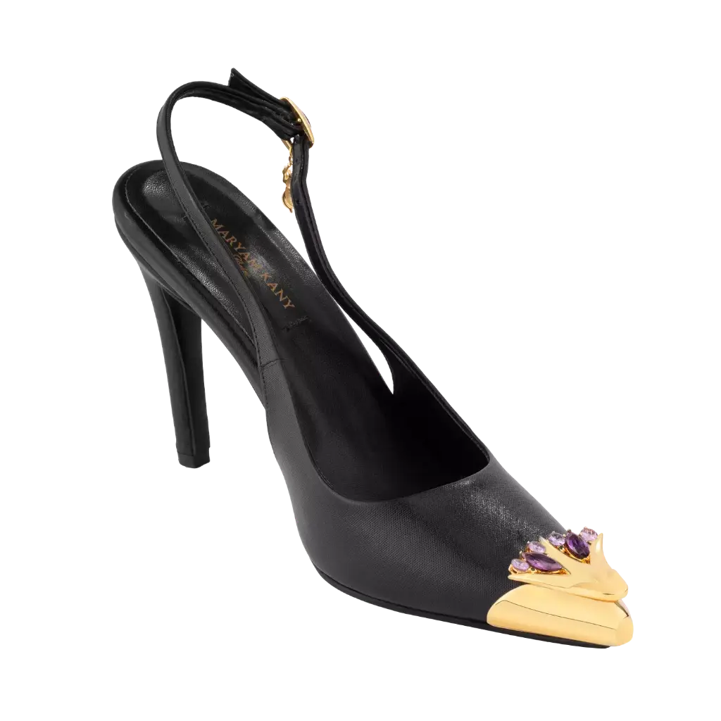 Sling Backs #1  Nefertari Black  