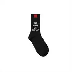 eat sleep lift repeat	Socks 