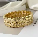 Bracelets	Smileface - White	Gold & White 