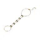 Bracelets	Emerald Handchain	Gold & Emerald Green 