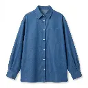 Lightweight Oversized Denim Shirt	Blue 