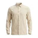 Lightweight Linen Crinkle Shirt	Sand 