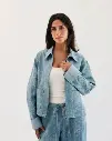 washed denim jacket										