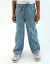 washed denim pants
