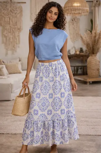 TTA0011	Taleed Top	Blue 