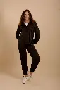 Black Crushed satin Set (2 pcs) SS-1092-S11 