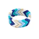 Trend Blue Bracelet	Blue & White 