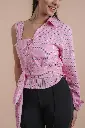 stripes Asymmetric Shirt 